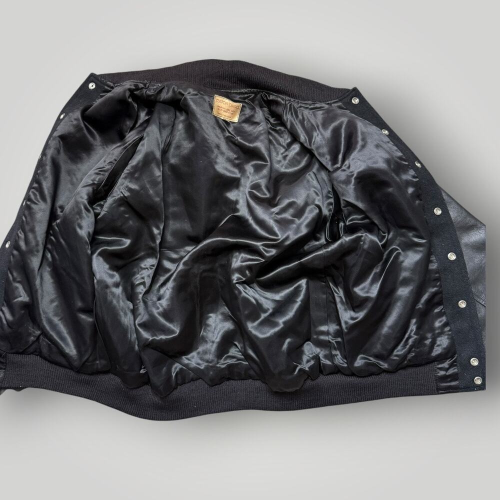 RARE Vintage Sesame Street Live Jacket National Tour Varsity Leather Wool Black - Picture 3 of 12